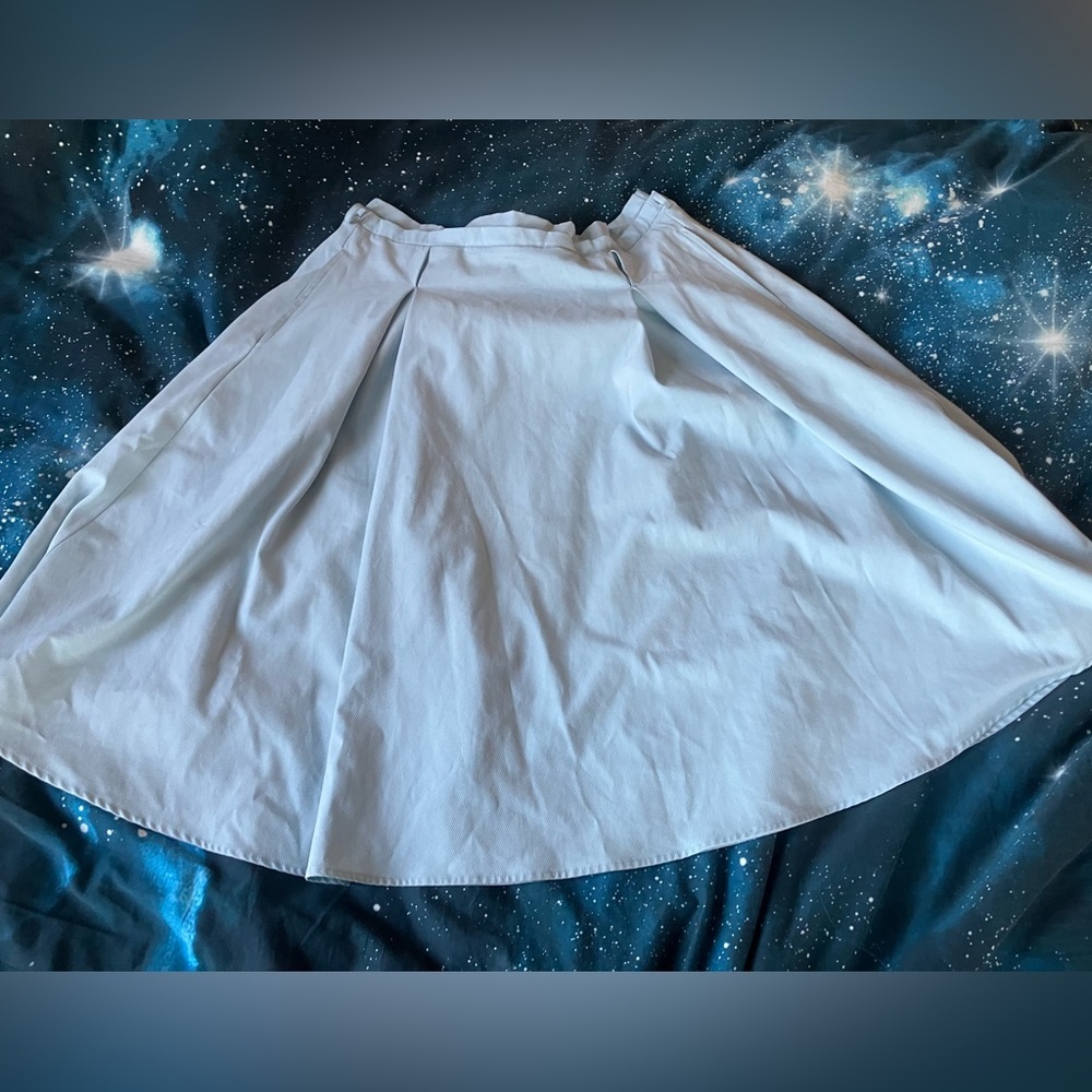 Light Blue Midi Skirt